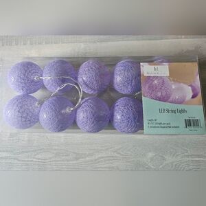 Purple LED String Lights by Household Trends w/ 4 Pk Batteries